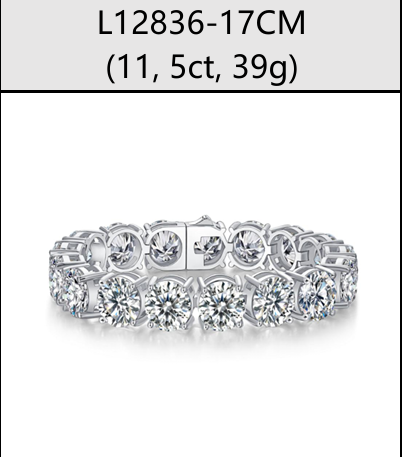 Bracelet Tennis Round Moissanite VVS – S925