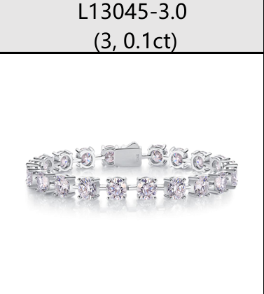 Bracelet Tennis Round Moissanite VVS – S925
