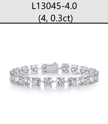 Bracelet Tennis Round Moissanite VVS – S925