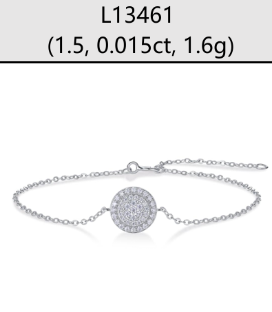 Bracelet Round Pavé Moissanite VVS – S925