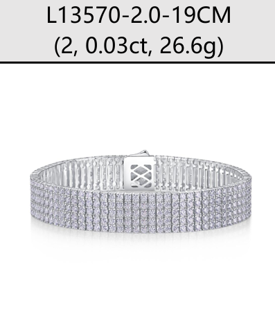 Bracelet Tennis Six Row Moissanite VVS – S925
