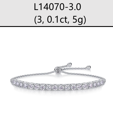 Bracelet Adjustable Tennis Moissanite VVS – S925