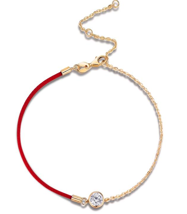 Half Cord Solitaire Bracelet Moissanite VVS – S925
