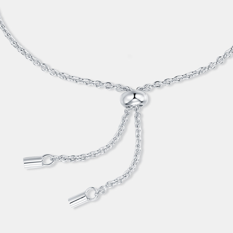 Bracelet Infinity Heart Moissanite VVS – S925