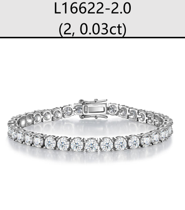 Bracelet Tennis Round Moissanite VVS – S925