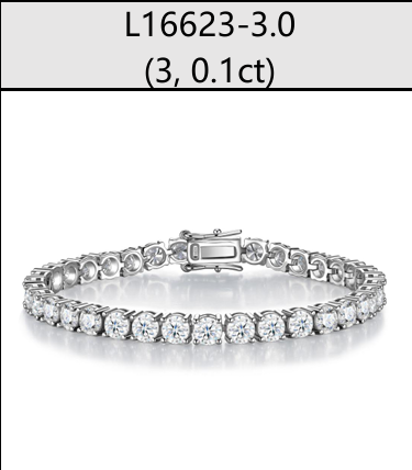 Bracelet Tennis Round Moissanite VVS – S925