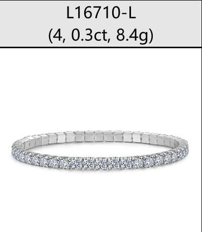 Bracelet Stretch Tennis Moissanite VVS – S925