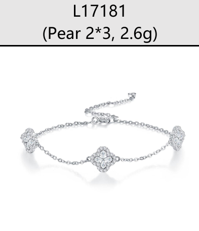 Bracelet Clover Moissanite VVS – S925