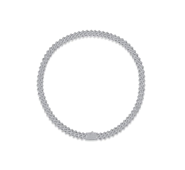 Tennis Necklace Pavé Moissanite VVS – S925