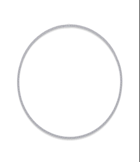 Tennis Necklace Round Moissanite VVS – S925