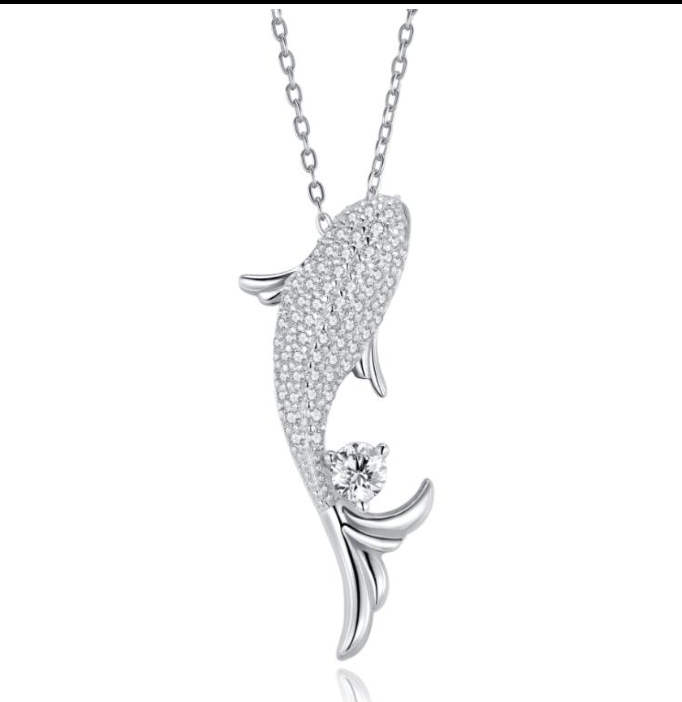 Carpe Koï Elegance Necklace Moissanite VVS – S925