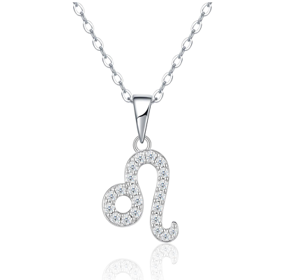 Leo Zodiac Necklace Moissanite VVS – S925