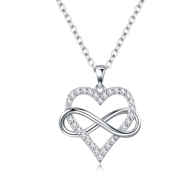 Infinite Love Necklace Moissanite VVS – S925