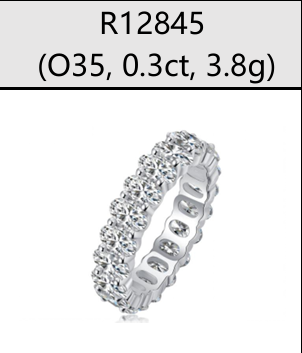 Ring Eternity Round Moissanite VVS – S925