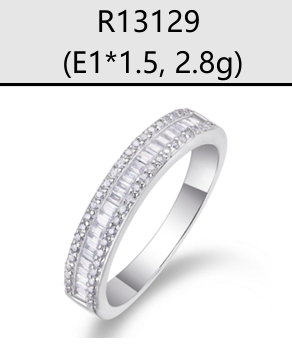 Ring Baguette Pavé Moissanite VVS – S925