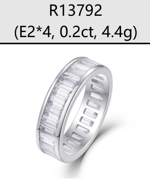 Ring Baguette Eternity Moissanite VVS – S925