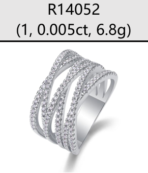 Ring Multi Band Pavé Moissanite VVS – S925