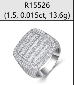 Baguette Stripe Iced Signet Ring Moissanite VVS – S925