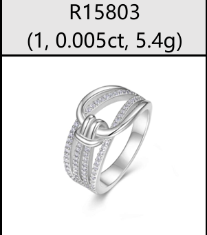 Ring Knot Pavé Moissanite VVS – S925