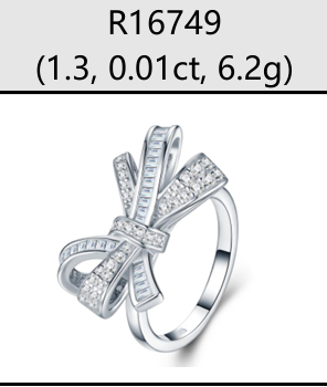 Ring Bow Pavé Moissanite VVS – S925