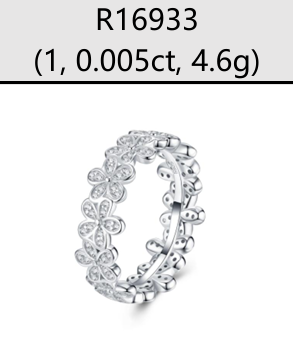 Ring Clover Eternity Moissanite VVS – S925
