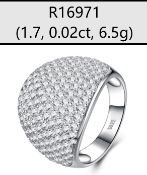 Ring Dome Pavé Moissanite VVS – S925
