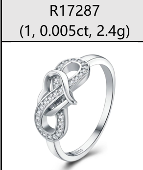 Ring Infinity Pavé Moissanite VVS – S925