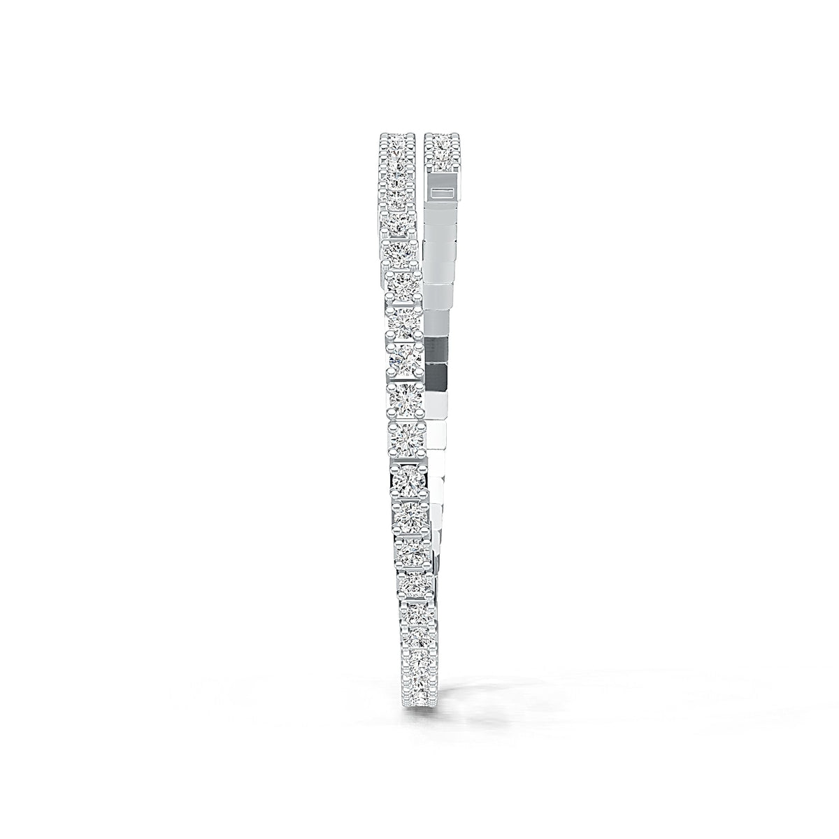 Bracelet Open Tennis Bangle Moissanite VVS – S925
