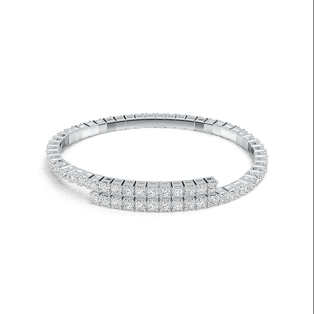 Bracelet Open Tennis Bangle Moissanite VVS – S925
