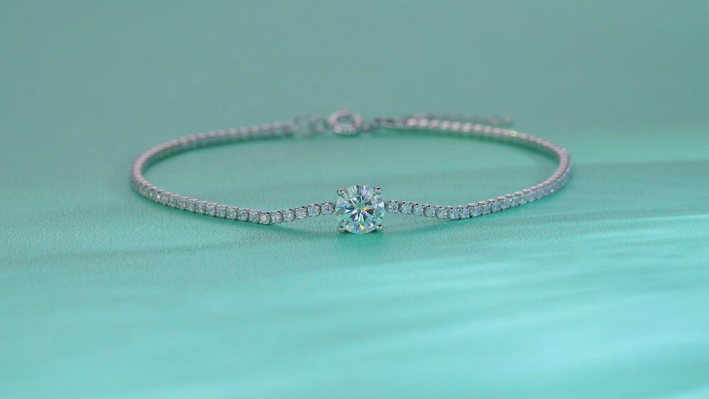 Bracelet Tennis Flower Moissanite VVS – S925