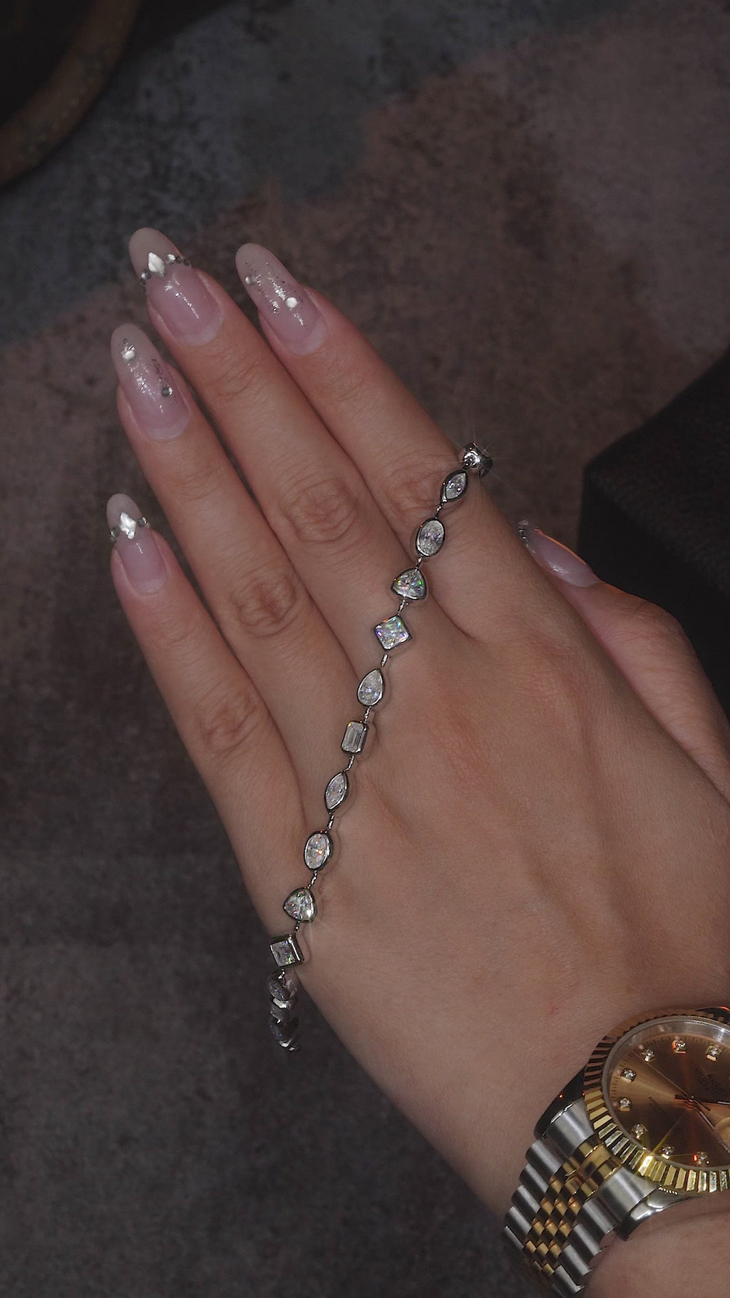 Bracelet Mixed Shape Moissanite VVS – S925