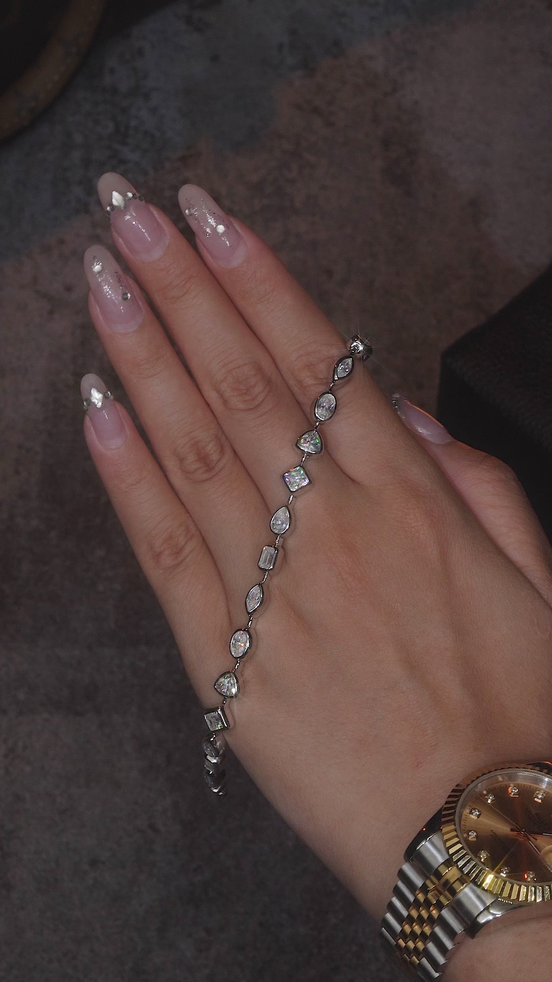 Bracelet Mixed Shape Moissanite VVS – S925