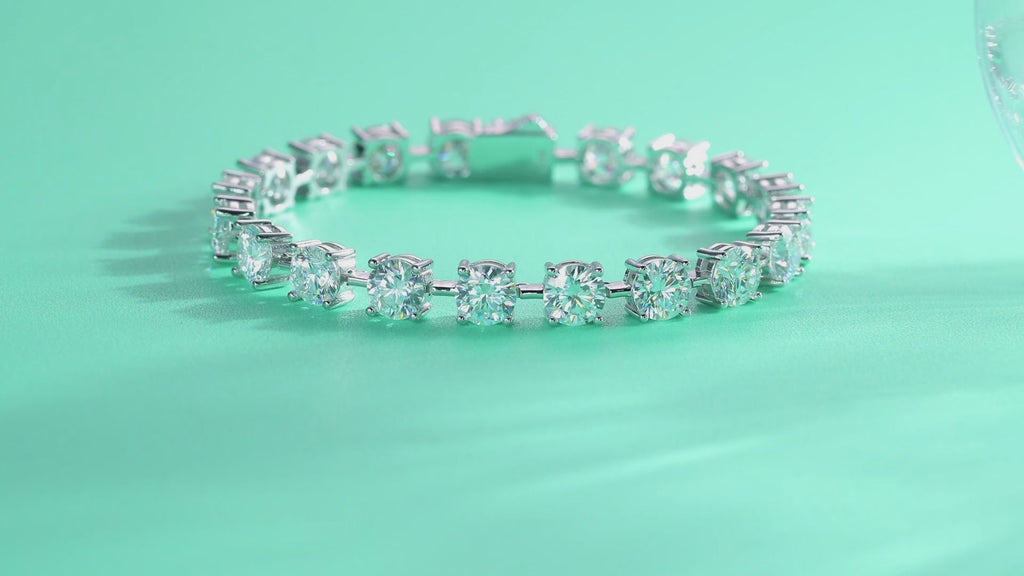 Bracelet Tennis Round Moissanite VVS – S925