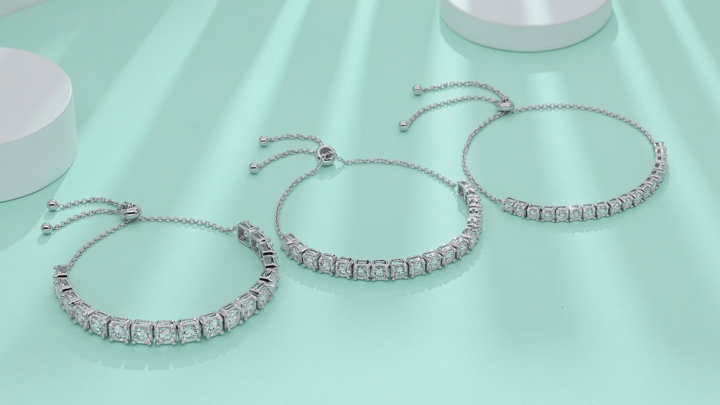 Bracelet Adjustable Tennis Moissanite VVS – S925